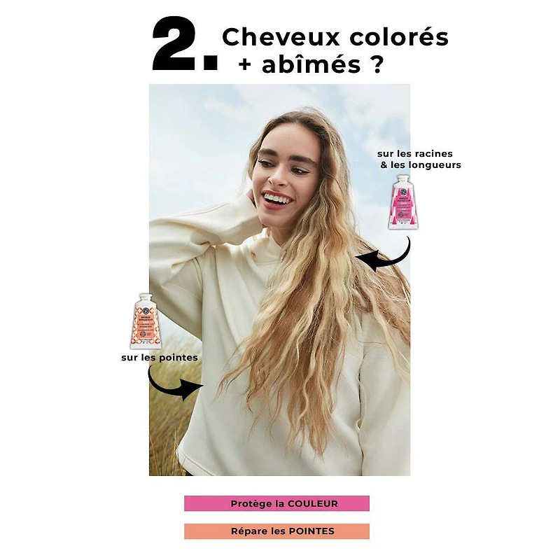 Mini Masque Cheveux Crème 2 en 1 - Couleur