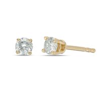 1/4 CT. T.w. Diamond Solitaire Stud Earrings in 14K Gold