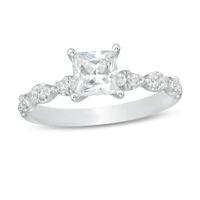 1-1/3 CT. T.w. Princess-Cut Diamond Engagement Ring in 14K White Gold