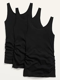 Camisole Première couche en tricot côtelé de maternité  (paquet de 3)