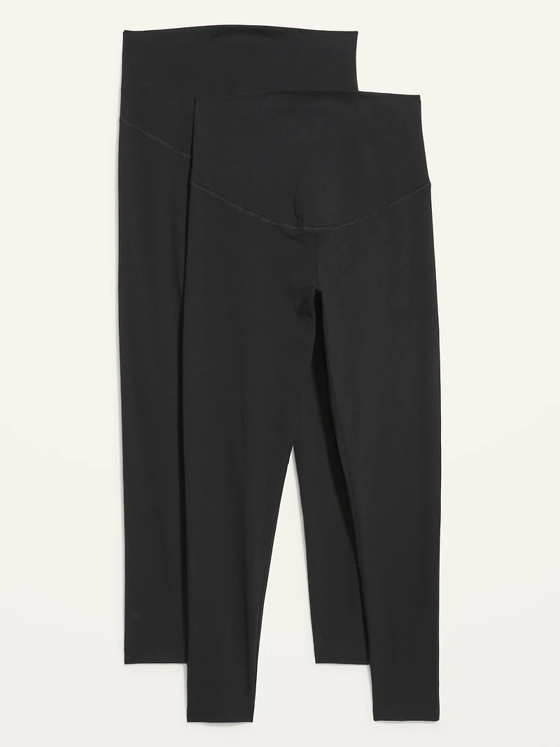 Legging de maternité à panneau couvrant (paquet de 2