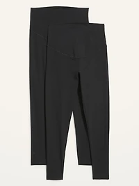 Legging de maternité à panneau couvrant (paquet de 2