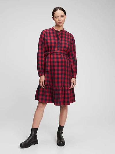 Maternity Flannel Dress