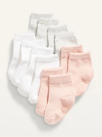 Unisex Crew Socks 6-Pack for Toddler & Baby