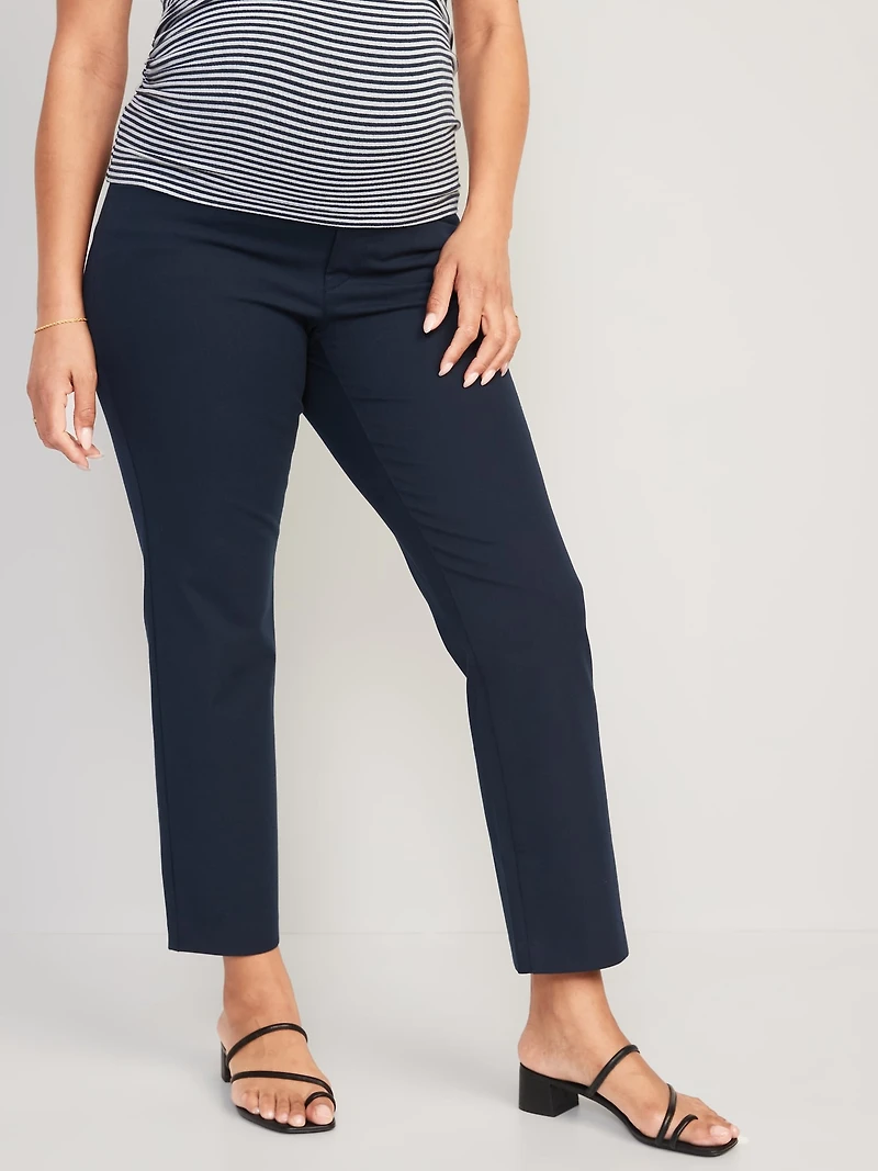 Pantalon Pixie à coupe droite et panneau couvrant de Maternit