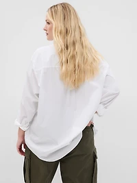 Organic Cotton Poplin Big Shirt
