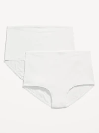Culotte taille basse de Maternité à rabattable en jersey (paquet de 2)