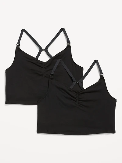 Camisole d’allaitement à soutien-gorge intégré de Maternité (paquet de 2)