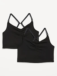Camisole d’allaitement à soutien-gorge intégré de Maternité (paquet de 2)