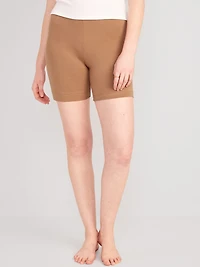 High-Waisted Jersey Biker Shorts - 6-inch inseam