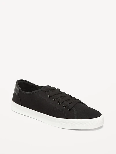 Canvas Lace-Up Sneakers