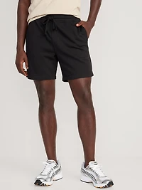 Garment-Washed Fleece Sweat Shorts - 7-inch inseam