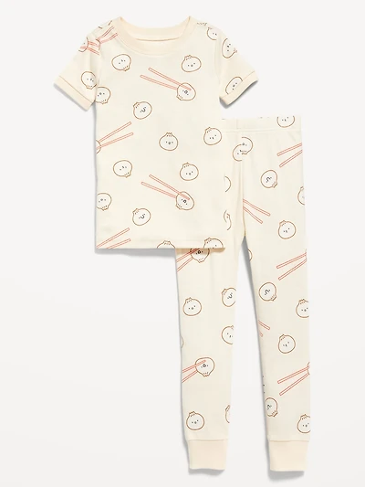 Unisex Snug-Fit Printed Pajama Set for Toddler & Baby