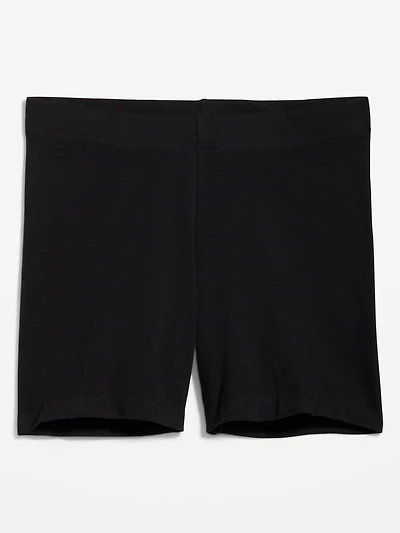 High Waisted Jersey Bike Shorts for Women -- 6-Inch Inseam
