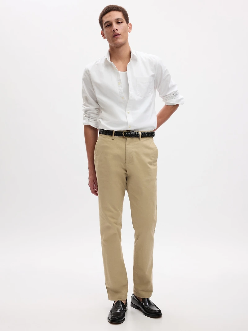 Modern Straight Khakis