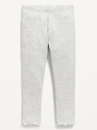 Rib-Knit Full-Length Leggings for Toddler Girls