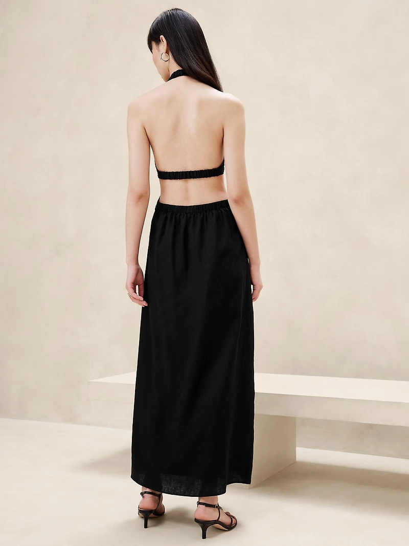 Lisa Linen Midi Dress