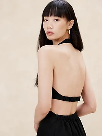 Lisa Linen Midi Dress