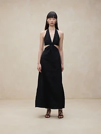 Lisa Linen Midi Dress