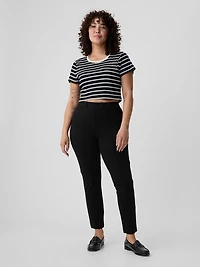High Rise Double Knit Skinny Pants