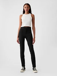 High Rise Double Knit Skinny Pants
