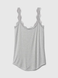 Mini Rib Lace PJ Tank Top