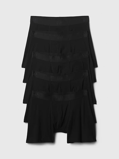 5" Organic Stretch Cotton Boxer Briefs