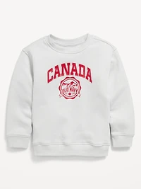 Oversized Canada Logo-Graphic Sweatshirt for Toddler Boys