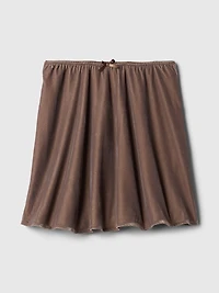 Recycled Velvet Mini Skirt