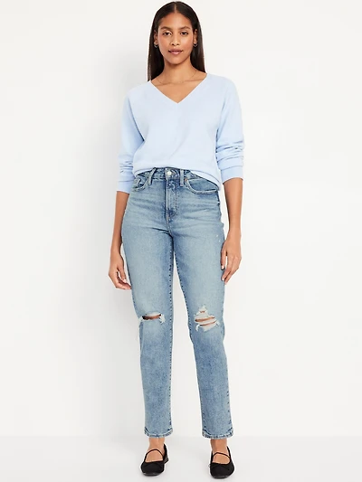 Curvy High-Waisted OG Straight Ankle Jeans