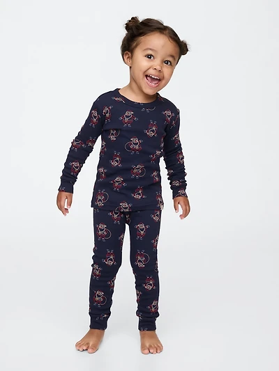 Pyjama à motif des Fêtes en coton biologique babyGap