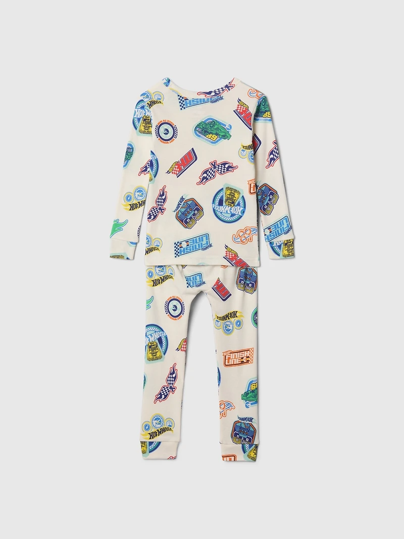 Pyjama Hot Wheels en coton biologique brossé pour Bébé et Tout-petit