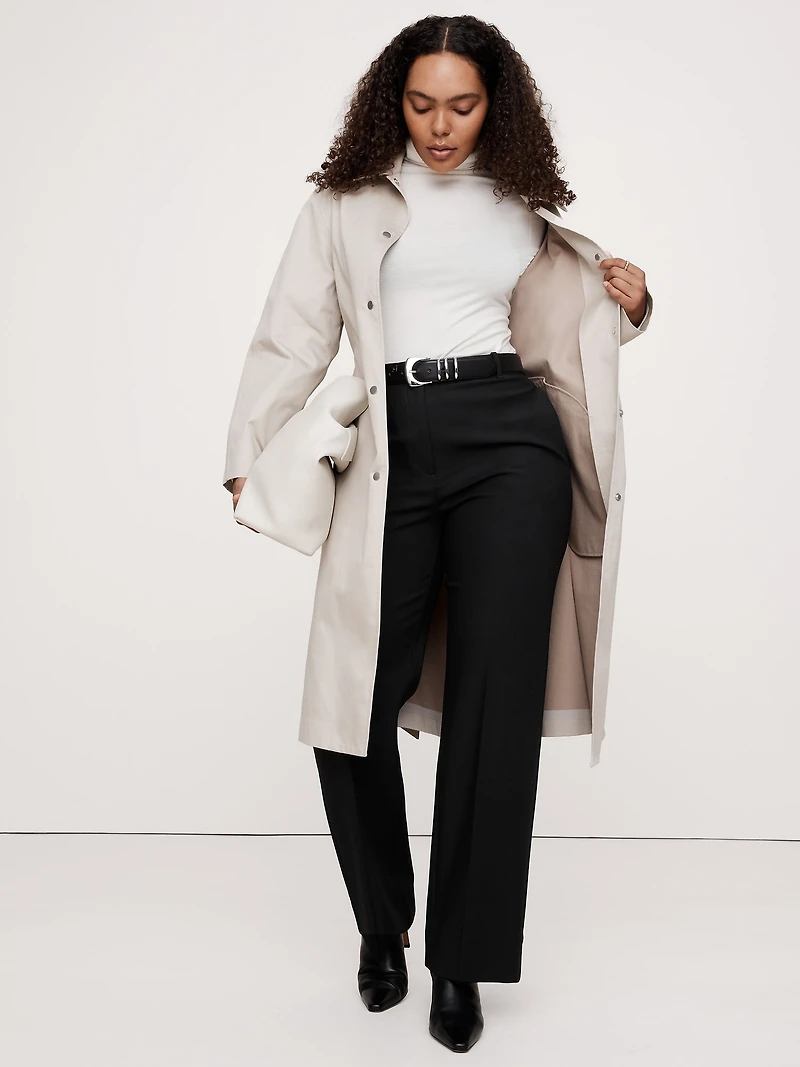 High-Rise Modern Straight City Stretch Pant