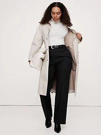 High-Rise Modern Straight City Stretch Pant