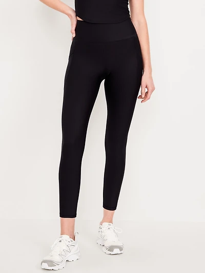 High-Waisted PowerSoft Crop Pocket Leggings 23" inseam