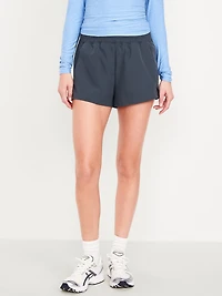 Extra High-Waisted Crinkle Run Shorts - 3-inch inseam