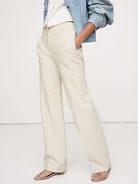 High-Rise Modern Straight City Stretch Pant
