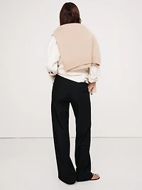 High-Rise Modern Straight City Stretch Pant