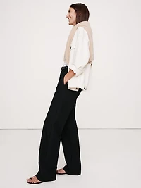 High-Rise Modern Straight City Stretch Pant
