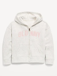 Logo-Graphic Zip Hoodie for Girls