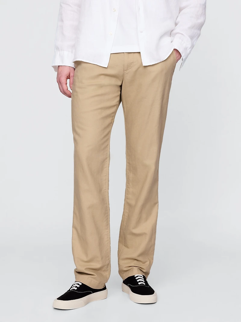 Linen-Cotton Khakis