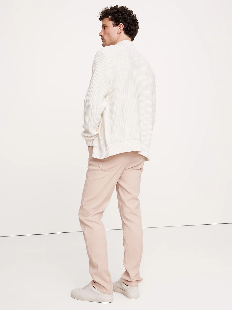 Slim Linen-Cotton Traveler Pant