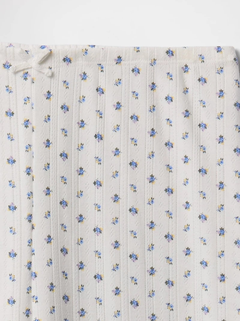 Pointelle Crop PJ Pants