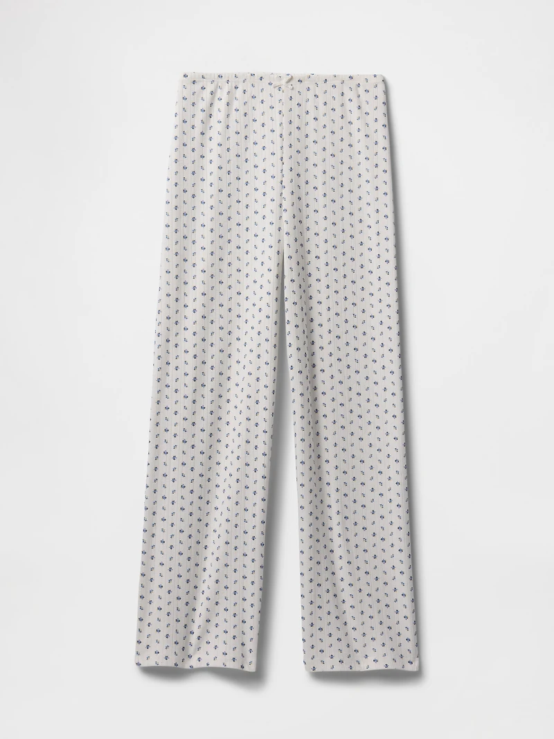 Pointelle Crop PJ Pants