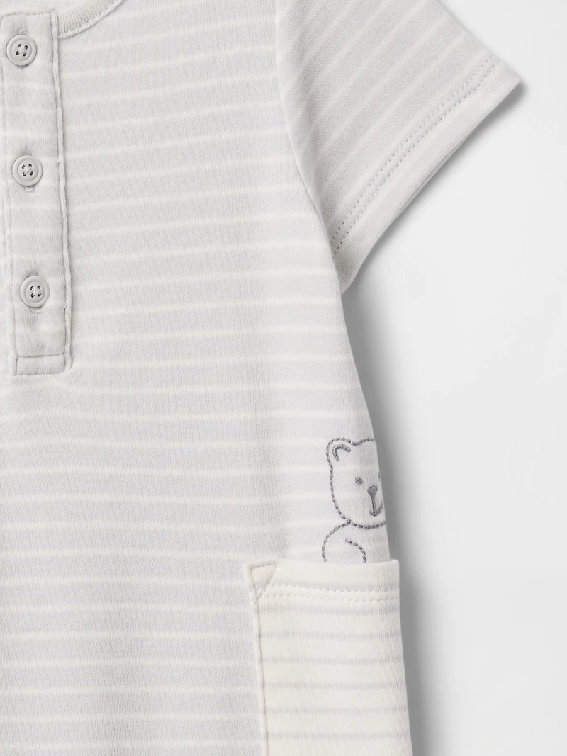 Baby Supima® Pocket Shorty One-Piece