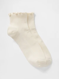 Ribbed Ruffle Socks