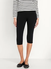 High-Waisted Fashion Layering Capri Legging