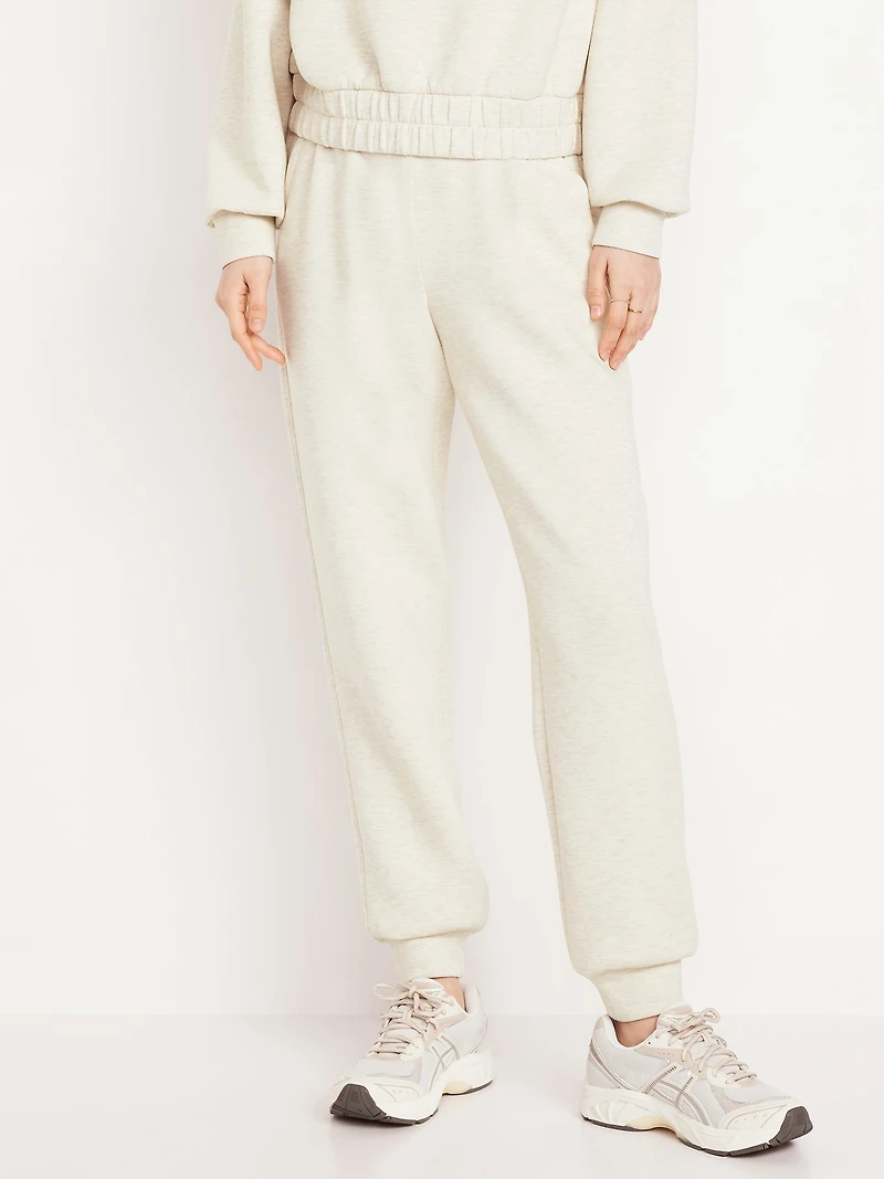 High-Waisted Bounce Fleece Jogger Sweatpants