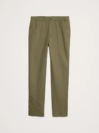 Italian Linen-Cotton Pull-On Pant