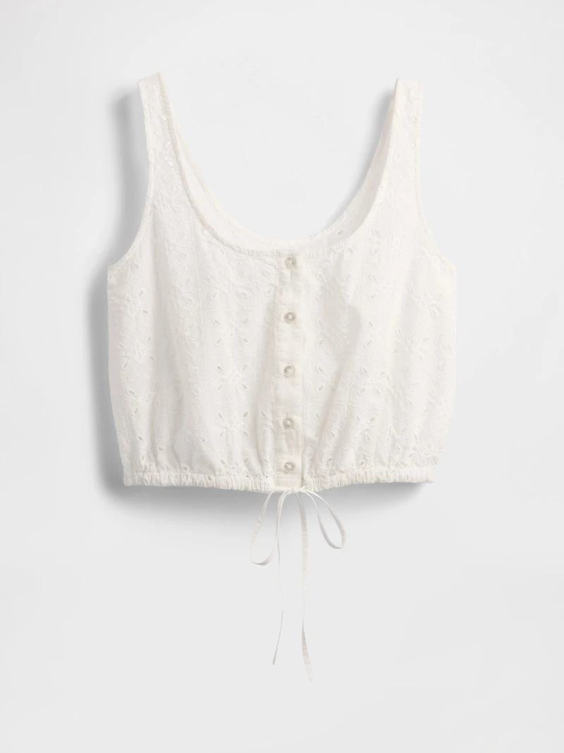 Cinched-Hem Crop Top